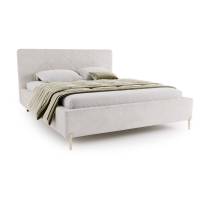 Łóżko tapicerowane z pojemnikiem 140 x 200 cm LUIS